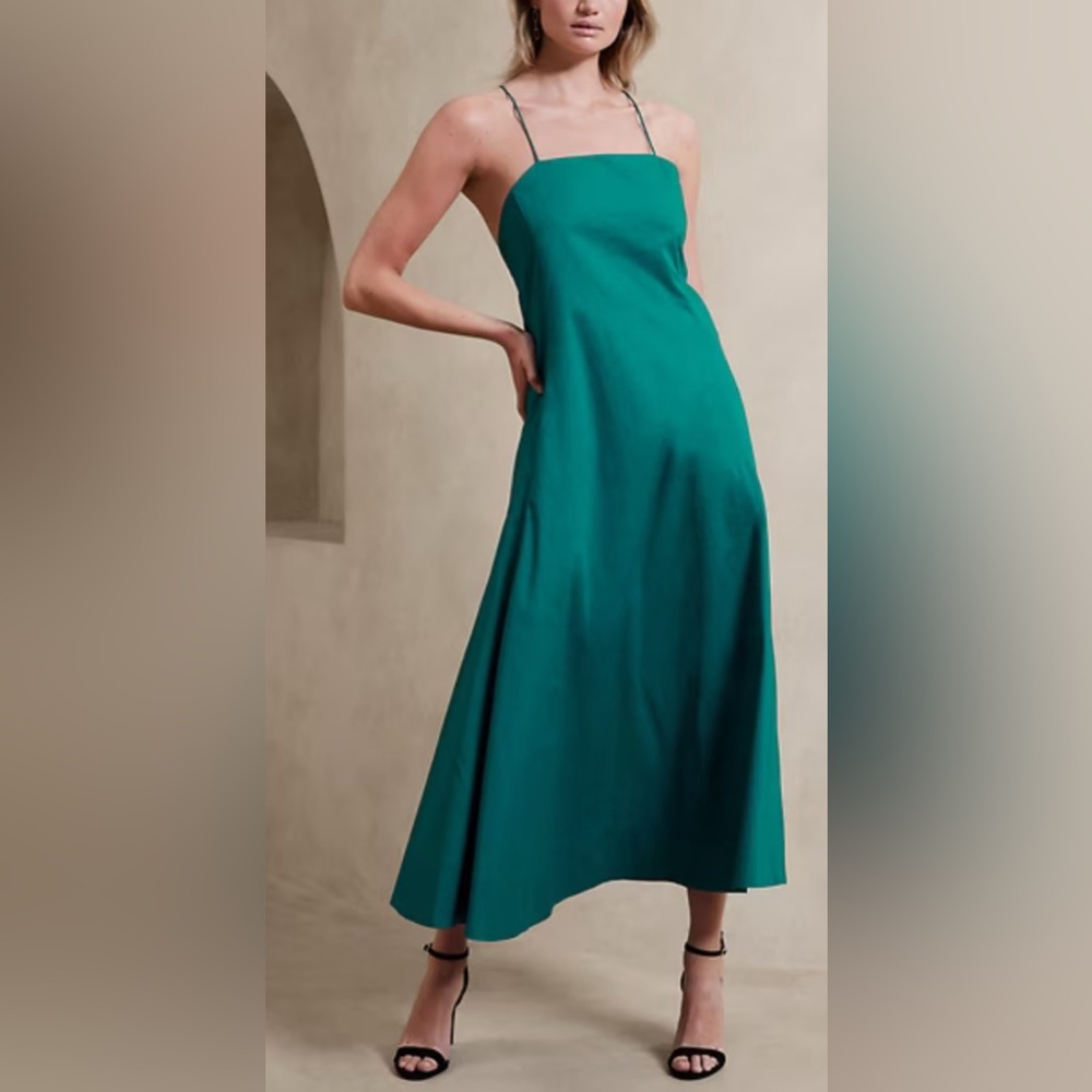 NWT Banana Republic Square-Neck Maxi Dress